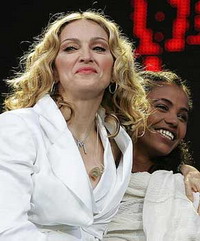 live 8 same girl with madonna